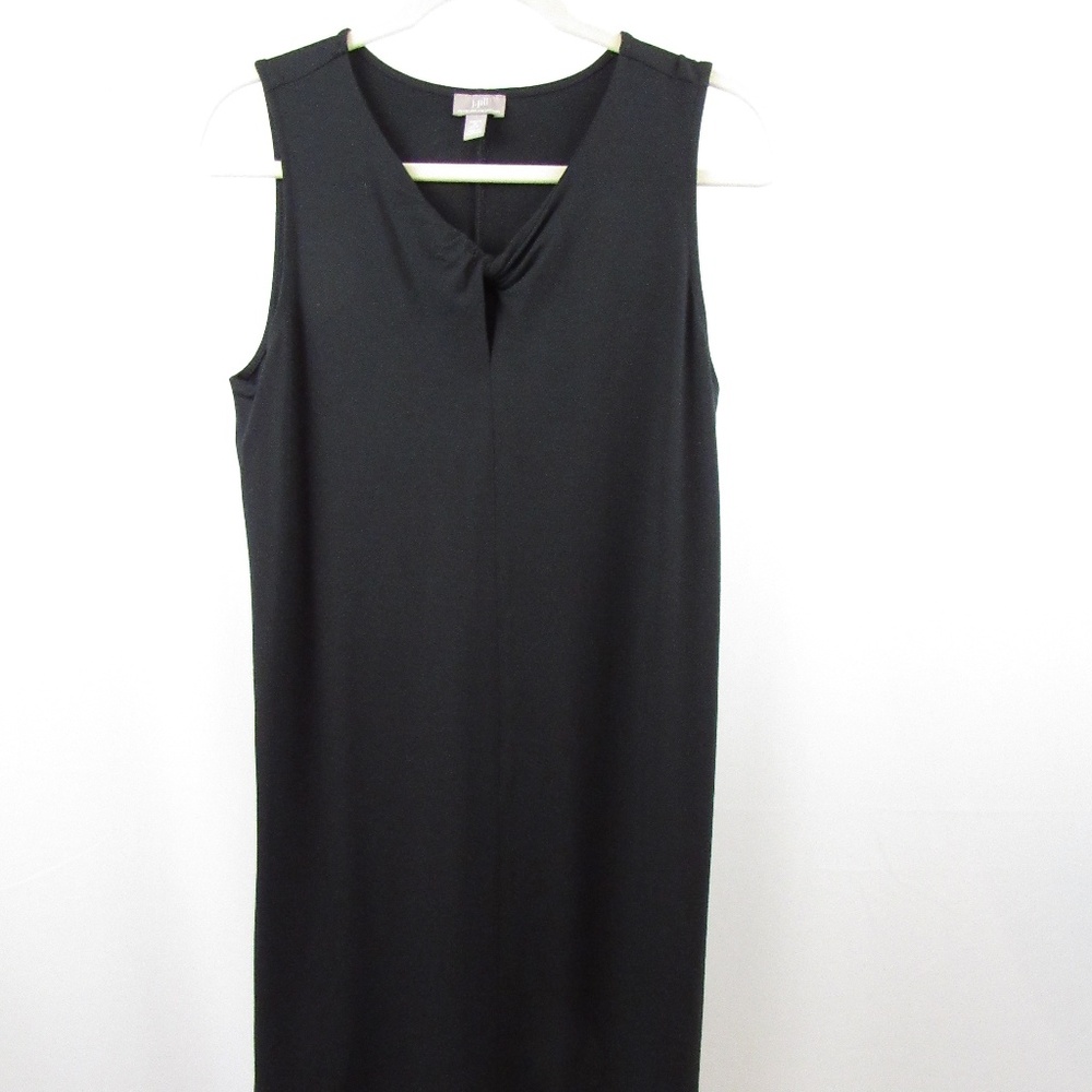 J.Jill Black Stretch LBD Sleeveless Dress M Pet
